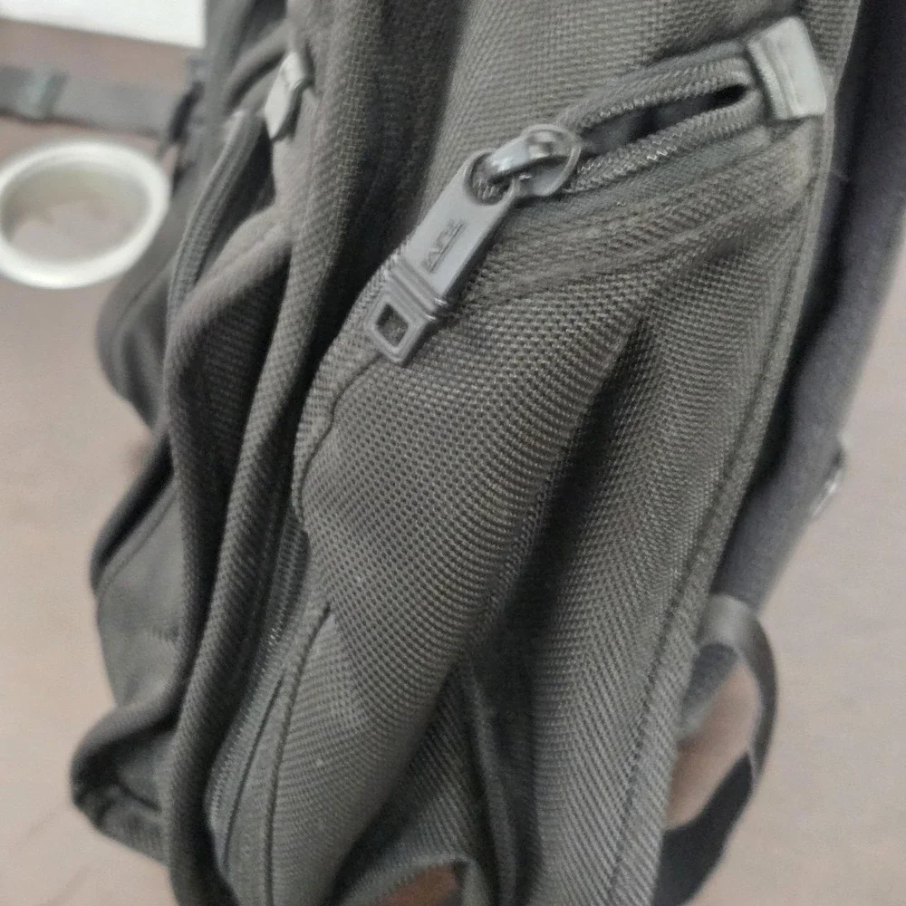 Tumi Backpack Black Alpha Business Compact Laptop Brief Pack Nylon Ballistic Bag